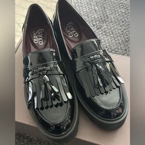 Franco Sarto Black Loafers
